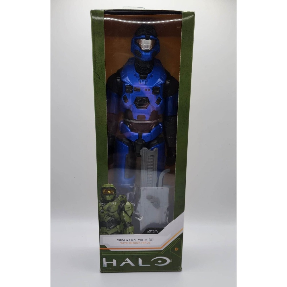 HALO INFINITE SPARTAN MK V [B] WITH SHOCK RIFLE 12 INCH ACTION FIGURE NEW 2021‎